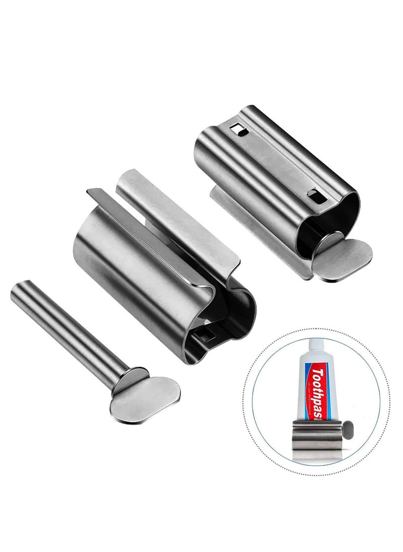 AIWANTO 2-Pack Metal Toothpaste Squeezer – Premium Tube Roller Dispenser for Bathroom | No Waste, Easy Twist, Fits All Tubes | Durable Stand for Toothpaste, Creams & More  - Image 1