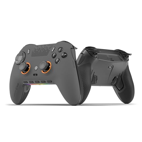 SCUF ENVISION PRO Wireless V1 (2023) PC Gaming Controller - Five Remappable G-Keys - Remappable Back Paddles - Instant Triggers - iCUE Compatible - Steel Grey - Image 1