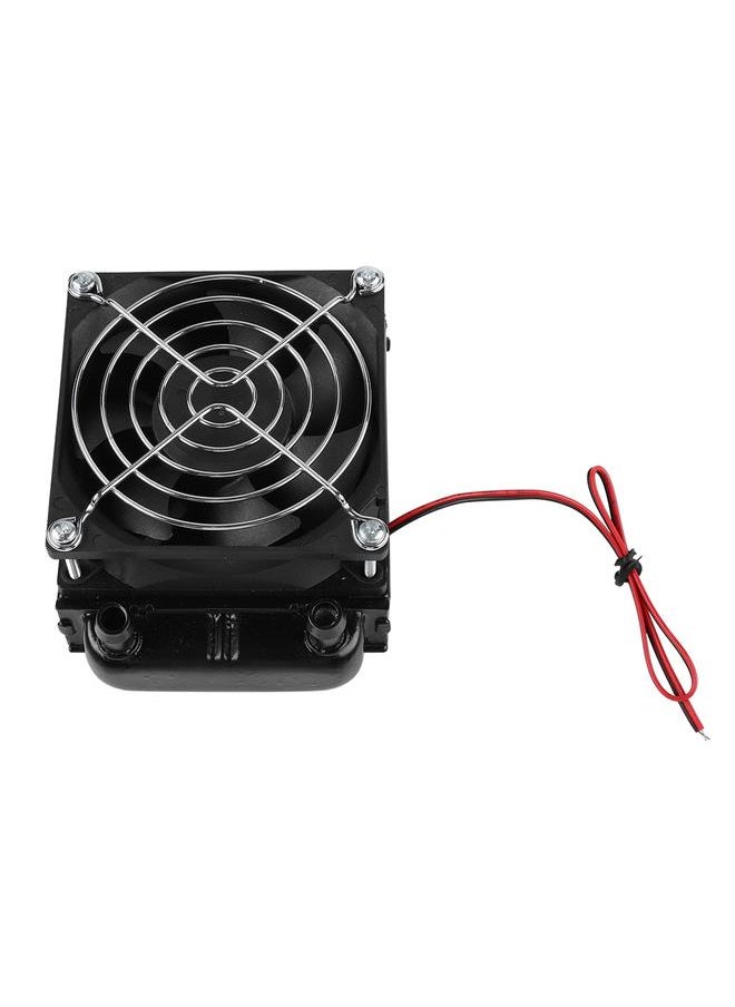 Thoraya - 80MM CPU LED Water Cooling Cooler Heat Row Radiator with Fan For Computer PC - Image 1