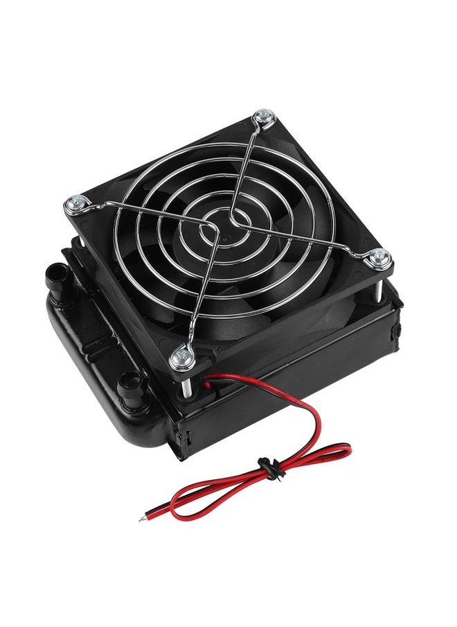 Thoraya - 80MM CPU LED Water Cooling Cooler Heat Row Radiator with Fan For Computer PC - Image 1