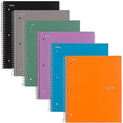 Five Star Spiral Notebook + Study App, 1 Subject, Graph Ruled Paper, Fights Ink Bleed, Water Resistant Cover, 8-1/2" x 11", 100 Sheets, Color Will Vary, 1 Count (06190) - Image 2