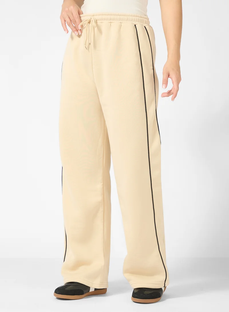 Ginger Zip Up Contrast Trim Detail Tracksuit
