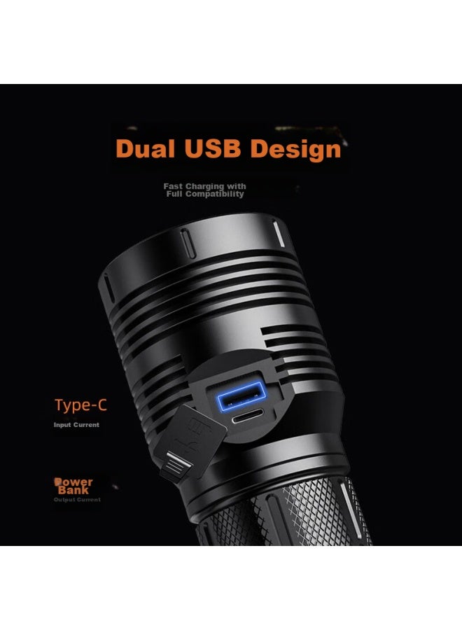 SupFire Rx76 High-Intensity Flashlight, Ultra-Bright Military-Grade Long-Range Led Light, Rechargeable, For Home And Outdoor Use, Patrol, Adventure, Emergency Light - Image 4