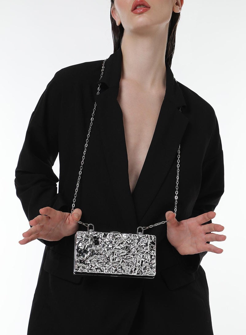 Haute Sauce The Dented Chain Clutch Bag - Image 3