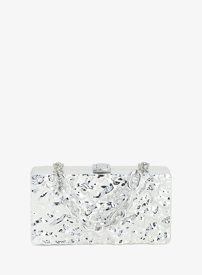 Haute Sauce The Dented Chain Clutch Bag - Image 4