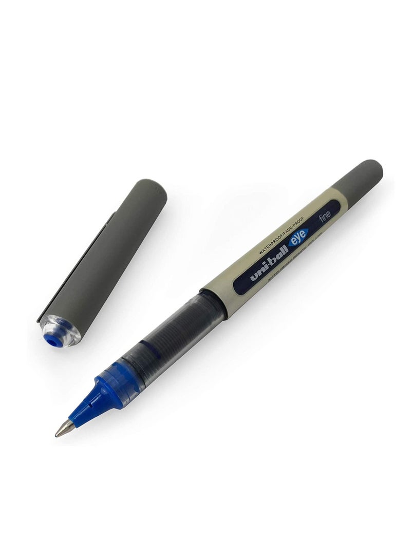 Uniball 12-Piece Eye Fine Roller Pen 0.7mm Tip Blue Ink  - Image 3