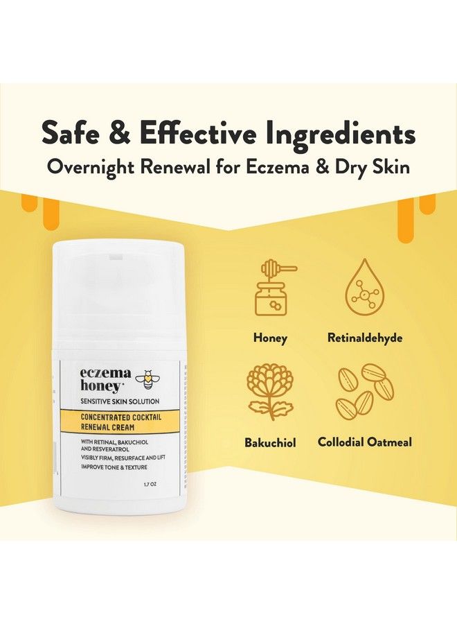 ECZEMA HONEY Concentrated Nighttime Renewal Face Cream Anti Aging Skin Care Products Face Moisturizer For Eczema Dry & Sensitive Skin - Image 3