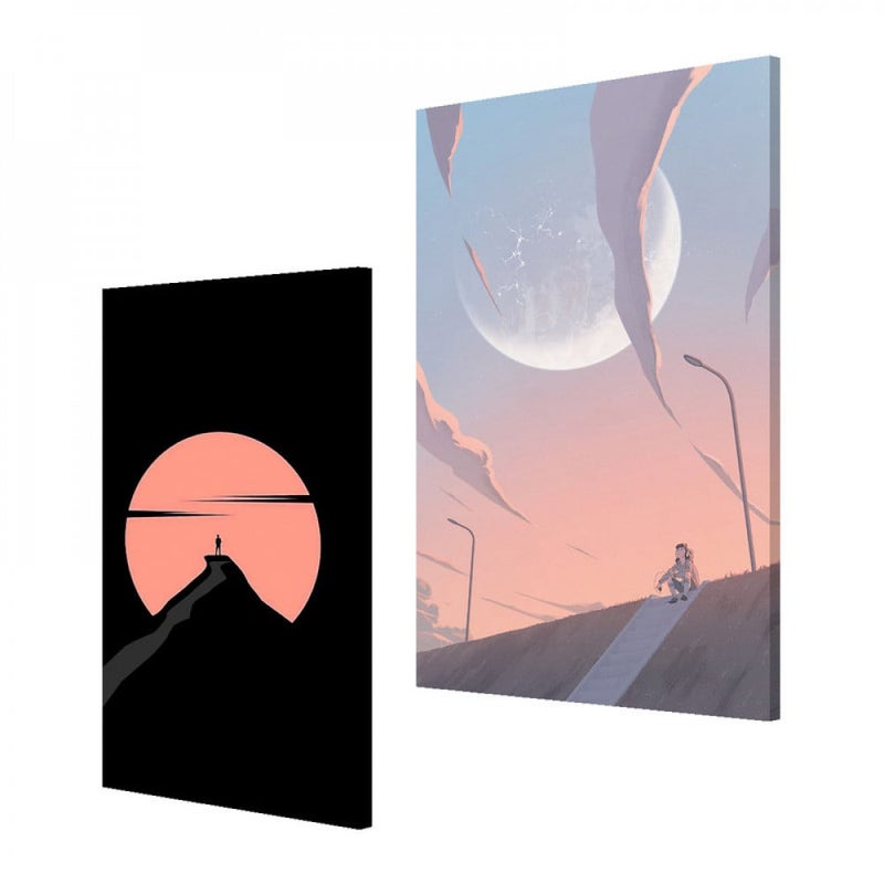 ماركتنا لوحة قماشية ثنائية بتصميم مودرن - Image 2