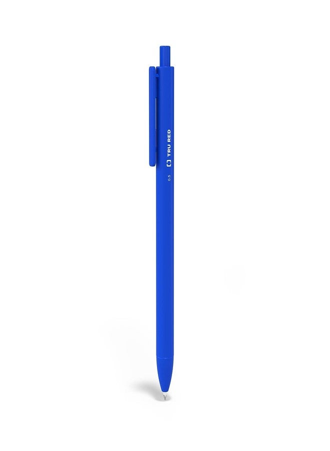 TRU RED Retractable Gel Pens, Fine Point 0.5mm, Blue Ink, 24 Pack - Quick‑Dry Pens for Smooth, Precise Writing - Image 2