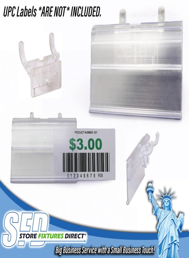 STORE FIXTURES DIRECT Pegboard Label Holder, Scannable UPC Ticket Display with Slot for Peg Wall, 2" L x 1.25" H, 20 Pack - Image 5
