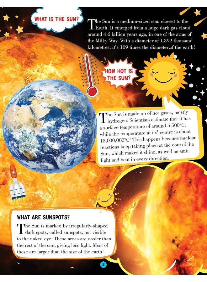 موسوعة الفضاء ونظام الشمس للأطفال من عمر 5 إلى 15 سنة - كل شيء عن الأسئلة والأجوبة الترفيهية - Image 5