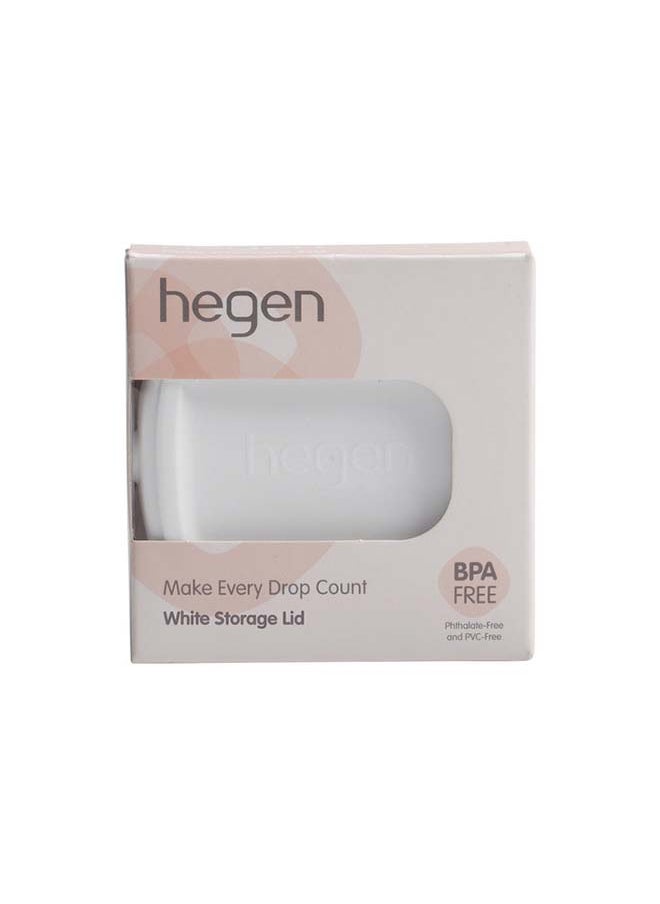 hegen Breast Milk Storage Lid White  - Image 2