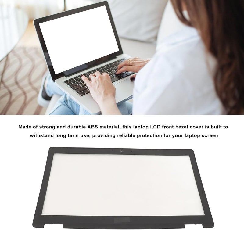 LCD Front Bezel for Latitude E5580, Laptop LCD Front Bezel Cover, Replacement LCD Front Frame Bezel with Precise Cutouts, Strong Durable ABS Material, Black LCD Screen Cover for De - Image 4