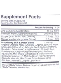HUM Daily Cleanse, Cleanses Body Clears Skin 60 Vegan Capsules  - Image 2
