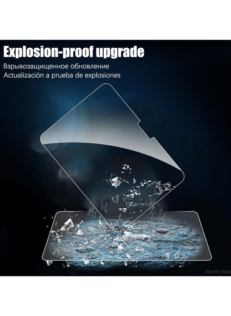 2+2 Screen Protector Compatible with iPad Pro 13 (2024, 7th Generation) with Camera Lens Protector, Tempered Glass Film HD Anti-Scratch