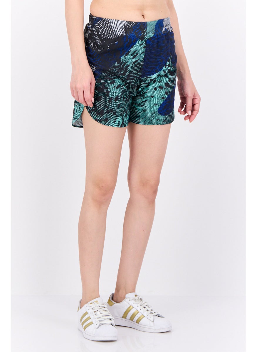 Adidas - Women Sportswear Fit 6 Inseam Running Shorts, Pastel Green - Image 1