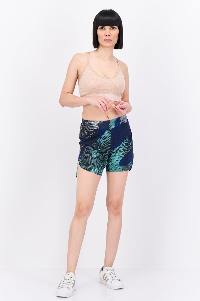 Adidas Women Sportswear Fit 6 Inseam Running Shorts, Pastel Green  - Image 4