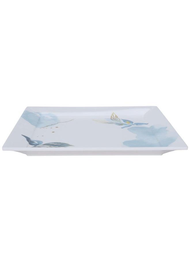 Alsaif Plastic Serving Tray 23 X 23 X 2 Cm Square White  - Image 1