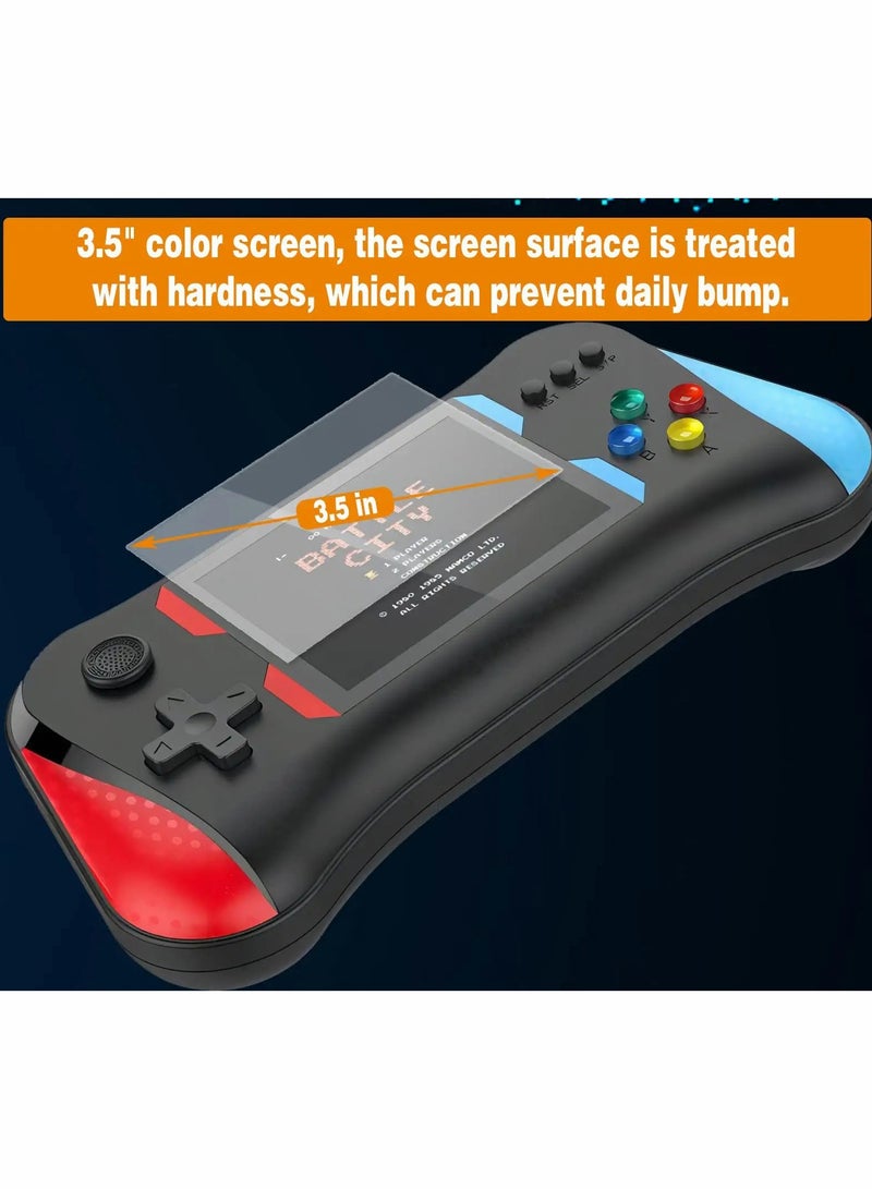 Excefore Portable Handheld Game Console for Kids Adults, 3.5 inches Large Screen Preloaded 500 FC/NES Classic Retro Video Games, 1200mAh Rechargeable Battery Support for Connecting TV and Two Players - Image 5