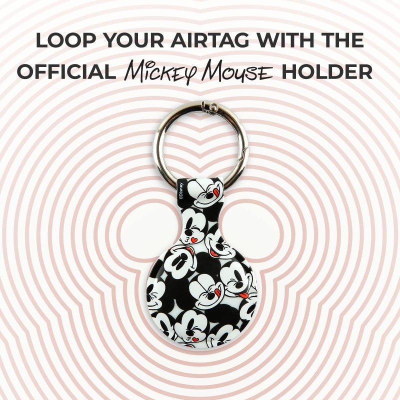 iJOY Disney Mickey Mouse Holder for Apple AirTag - Protective Tracker with Keychain for Dog, Bags, Keys - Disneyland Essentials and Holiday Gifts - Image 2