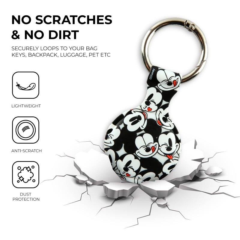 iJOY Disney Mickey Mouse Holder for Apple AirTag - Protective Tracker with Keychain for Dog, Bags, Keys - Disneyland Essentials and Holiday Gifts - Image 3