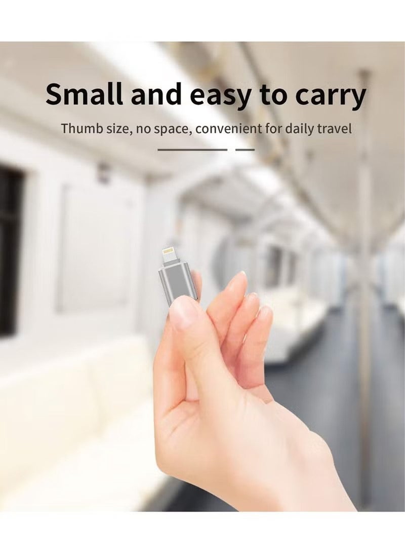 Male to USB Female Adapter OTG Cable for Apple iPhone 11 12 13 14 Mini max pro xs xr x se2 7 8plus Ipad air3 A Camera Memory Stick Connector Keyboard and Mouse Flash Drive Connection Kit Splitter - Image 3