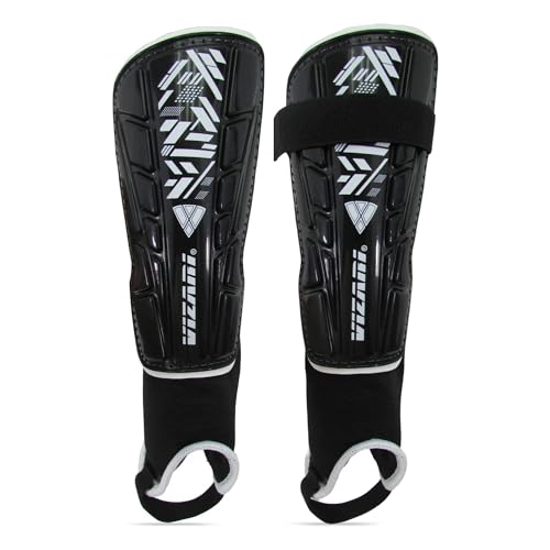 Vizari Malaga Shin Guards for Kids, Youth, Adults – Lightweight Soccer Shin Pads with Ankle Protection for Boys, Girls, Men & Women (Ages 3 to Adult) - Image 1