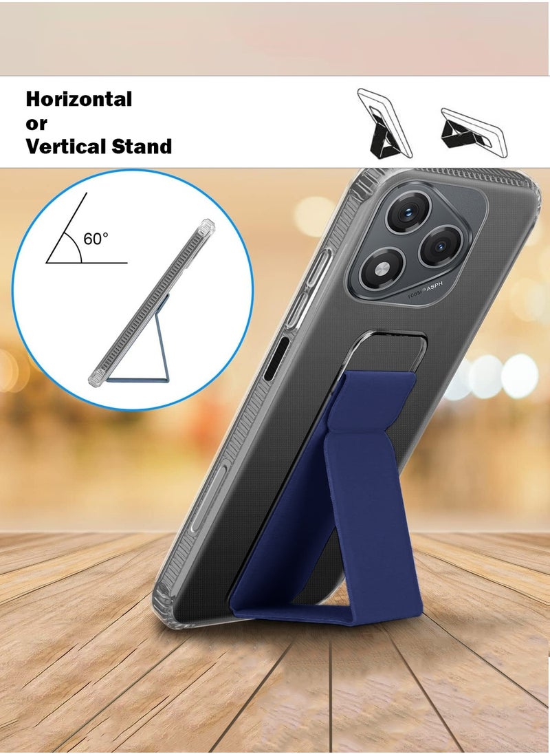 Wtech Honor 400 Lite 5G 2025 TPU Hand Grip Air Pillow Case Cover - Clear/Navy Blue  - Image 2