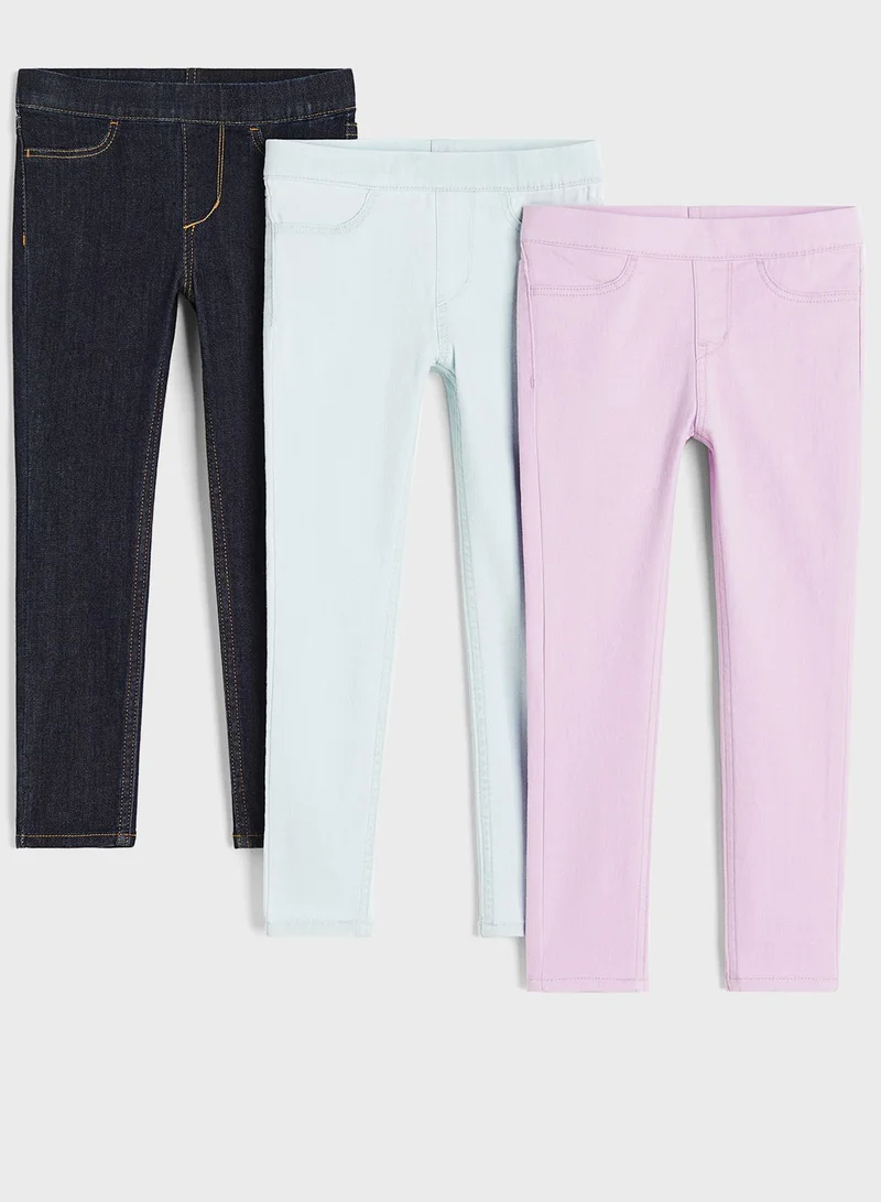 H&M Kids 3 Pack Denim Leggings