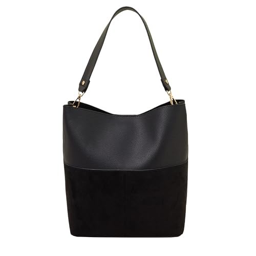 Accessorize London Women's Black Bucket Shoulder Bag | Handbags for women - Image 1