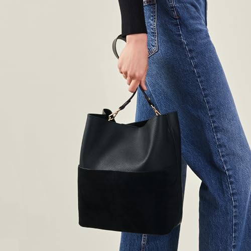 Accessorize London Women's Black Bucket Shoulder Bag | Handbags for women - Image 2
