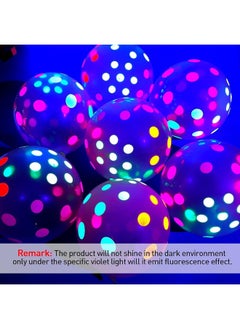 50 Pcs Glow in The Dark Balloons Neon Balloons Decoration Neon Party Supplies UV Blacklight Latex Balloons 12 Inch Reactive Fluorescent Mini Polka Dots Balloons for Neon Glow Party (Transparent) - pzsku/ZD6E02D8DE66D60475066Z/45/_/1729167793/ab1c298a-160a-4c3c-94c6-307f5ac9b199