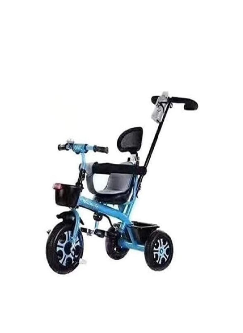 Kid's Push Bar 3-Wheel Ride-on Bike for Boys & Girls Color Blue  - Image 4