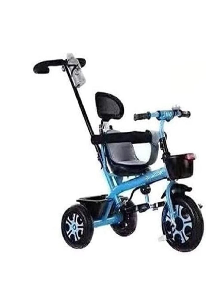 Kid's Push Bar 3-Wheel Ride-on Bike for Boys & Girls Color Blue  - Image 5