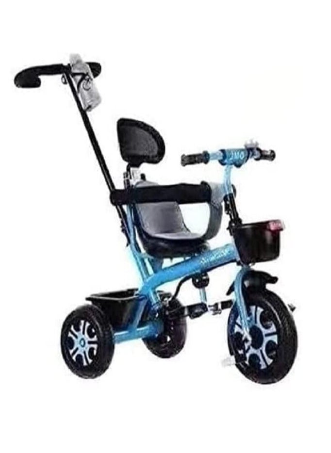 Kid's Push Bar 3-Wheel Ride-on Bike for Boys & Girls Color Blue  - Image 3