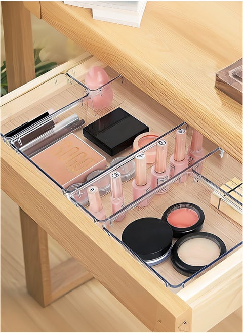 drawer storage basket storage box acrylic transparent partition storage combination set