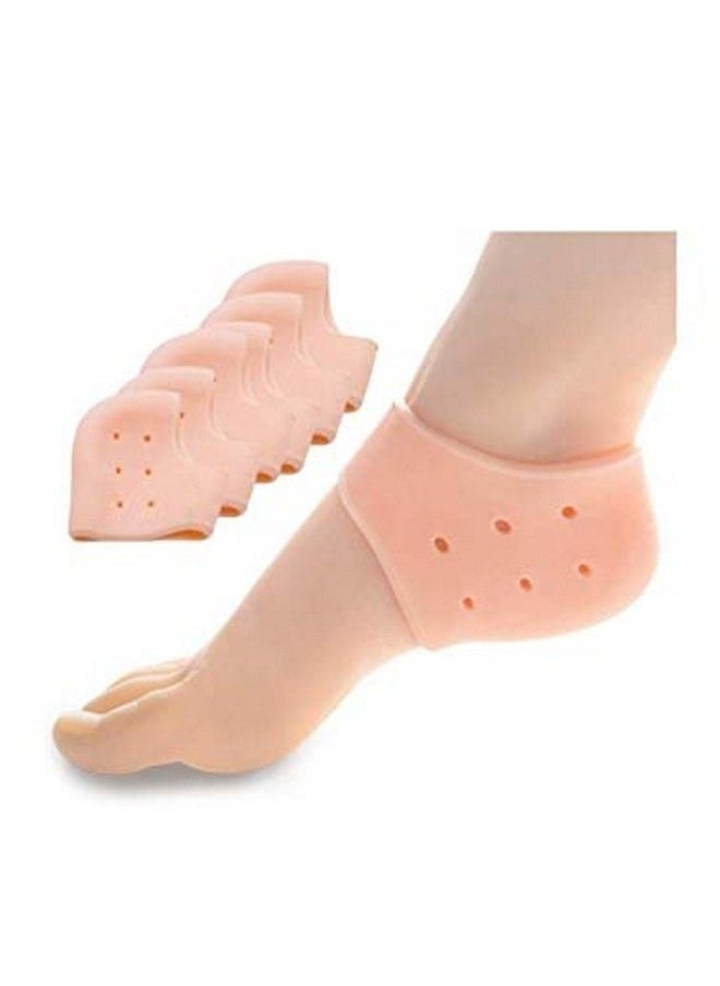 Scarlett Anti Crack Silicone Half Gel Heel And Foot Protector Moisturizing Socks for Foot Care for Men and Women Pain Relief And Heel Cracks 1 Pair (Free Size)  - Image 2