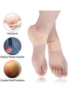 Scarlett Anti Crack Silicone Half Gel Heel And Foot Protector Moisturizing Socks for Foot Care for Men and Women Pain Relief And Heel Cracks 1 Pair (Free Size)  - Image 3