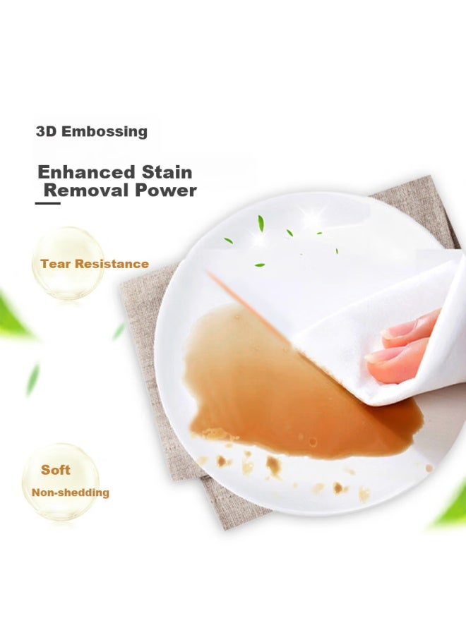 Leeme.me Kitchen Paper Towels 70 Sheets * 3 Packs Absorbent And Oil-absorbing Easy To Remove Grease Stains Dry Wipes Lazy Cleaning Cloth - Image 4