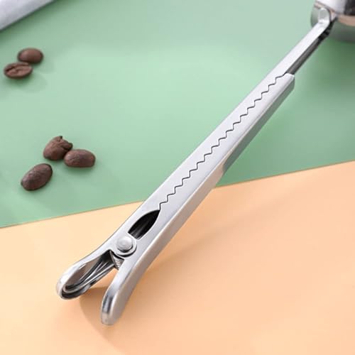 Bridge2shopping Stainless Steel Coffee Scoop with Bag Clip, Silver - Image 4