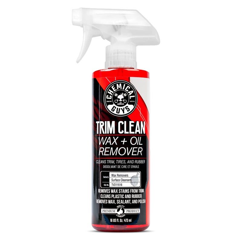 Chemical Guys TVD11516 Trim Clean Wax and Oil Remover (Works on Trim, Tires, and Rubber) Safe for Cars, Trucks, SUVs, Motorcycles, RVs & More, 16 fl oz - Image 1
