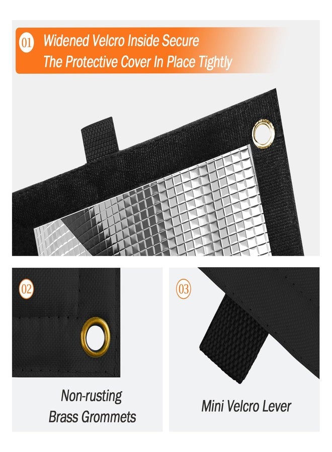 TOHONFOO 3-Way Opening Backflow Preventer Pipe Insulation Cover (5°F) - Irrigation Sprinkler Valve Cover - Water Well Pump Cover - Sturdy 5 Layers for Winter Freeze Protection (18" W x 34" H, Black) - Image 4