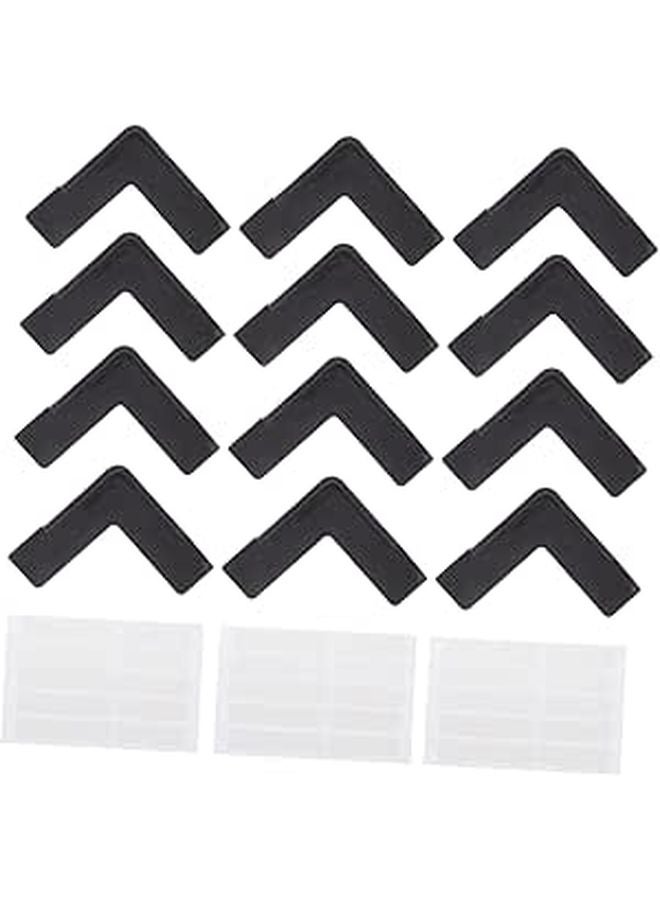 12Pcs Clear PVC Cuttable Corner Protectors Safety Door Stopper Window Guard Edge Protectors - Image 1
