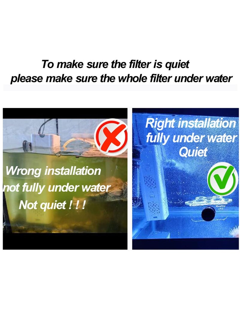 Generic - 4 in 1 Submersible Aquarium Filter Pump Silent Aerator w/ Adjustable Water Flow - Image 1