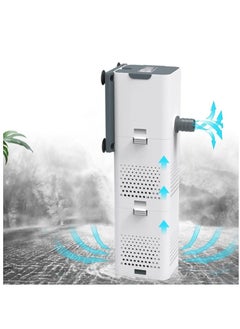 4 in 1 Submersible Aquarium Filter Pump Silent Aerator w/ Adjustable Water Flow