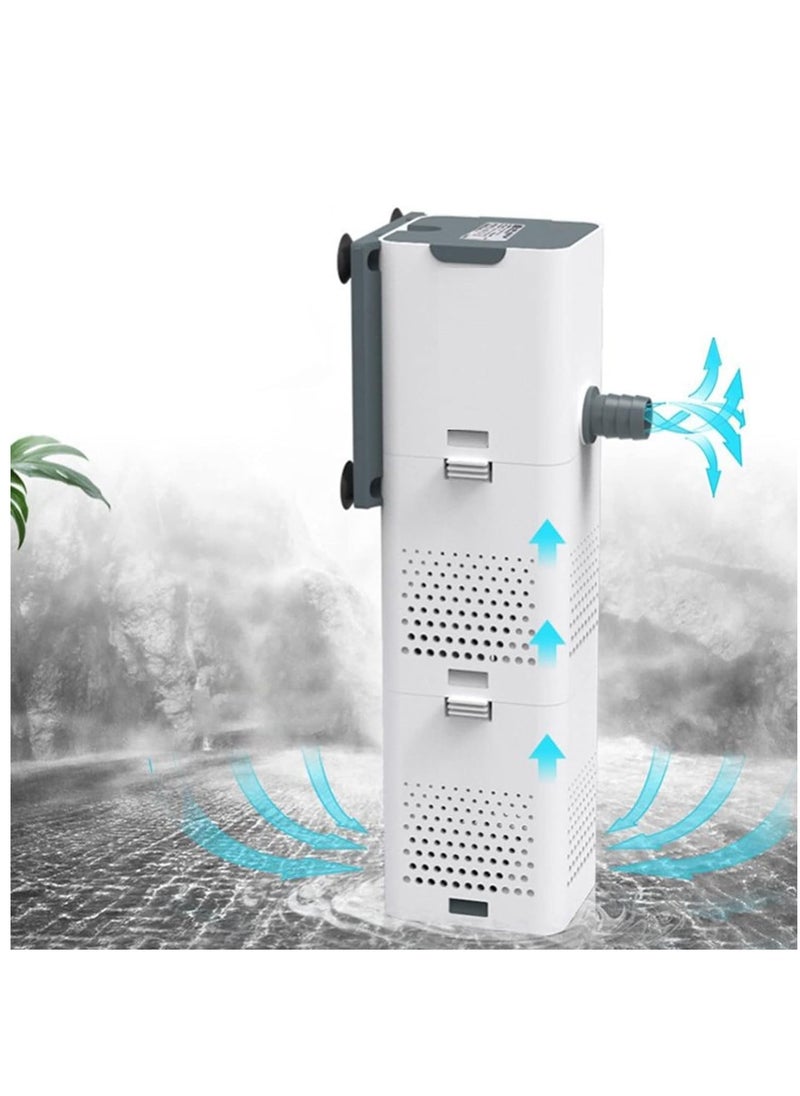 Generic - 4 in 1 Submersible Aquarium Filter Pump Silent Aerator w/ Adjustable Water Flow - Image 1
