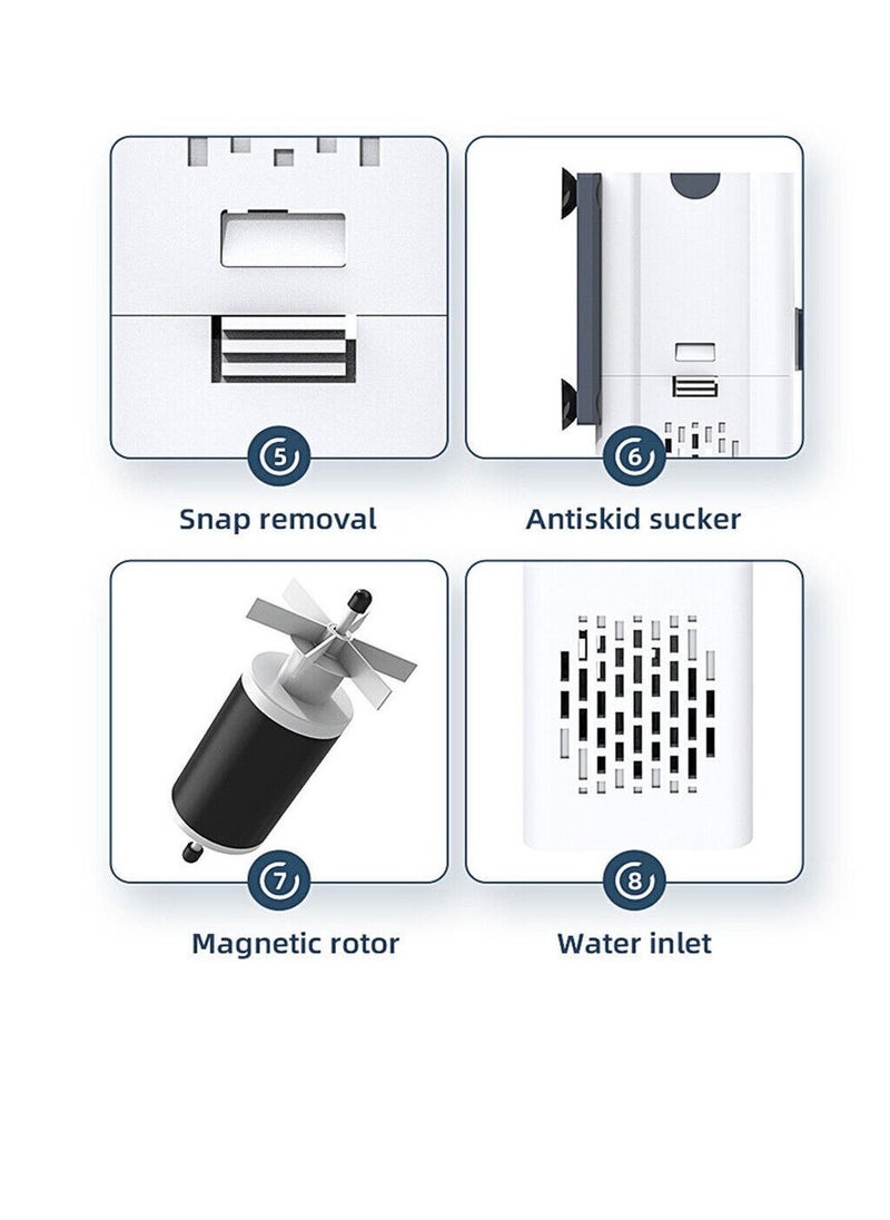 Generic - 4 in 1 Submersible Aquarium Filter Pump Silent Aerator w/ Adjustable Water Flow - Image 1