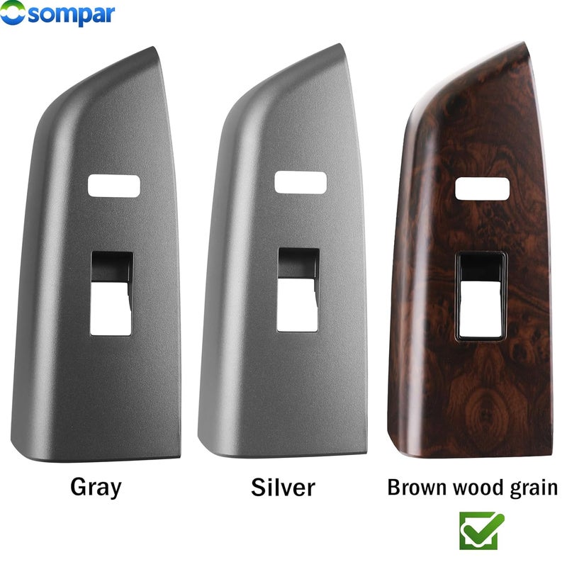 Osompar Brown Wood Door Window Switch Bezel for Toyota - Image 4
