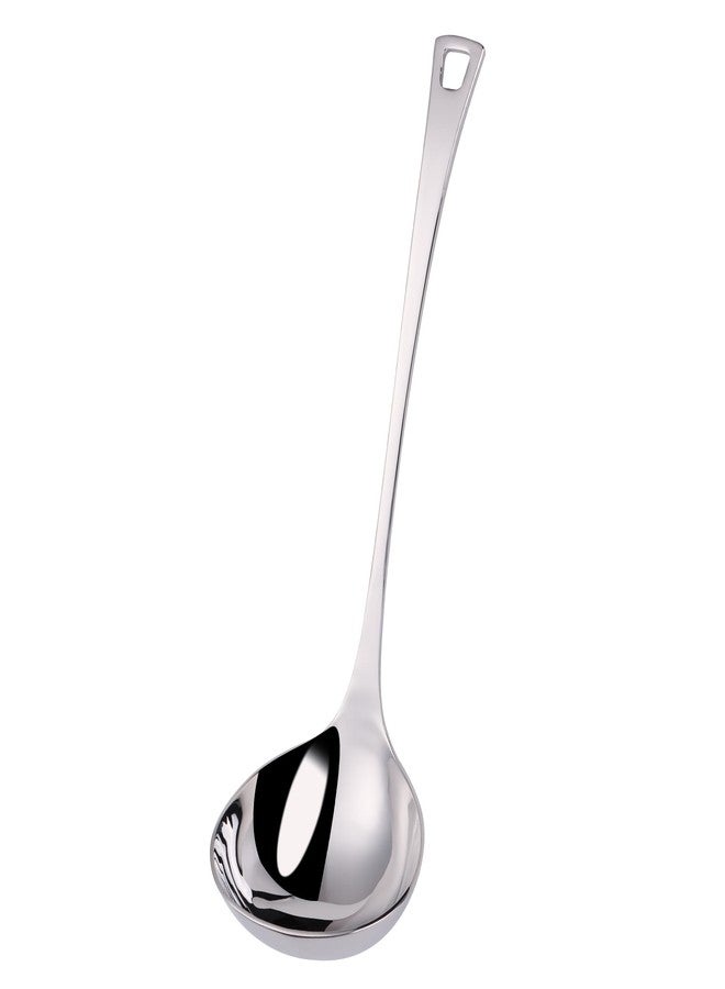 Mafier 4 oz. Kitchen Ladle 11 Inch Soup Ladle 18/10 Stainless Steel Cooking Ladle Kitchen Accessories for Stirring Portioning and Serving Soups Gravy Sauces Chili Stew and More(silver) - Image 1