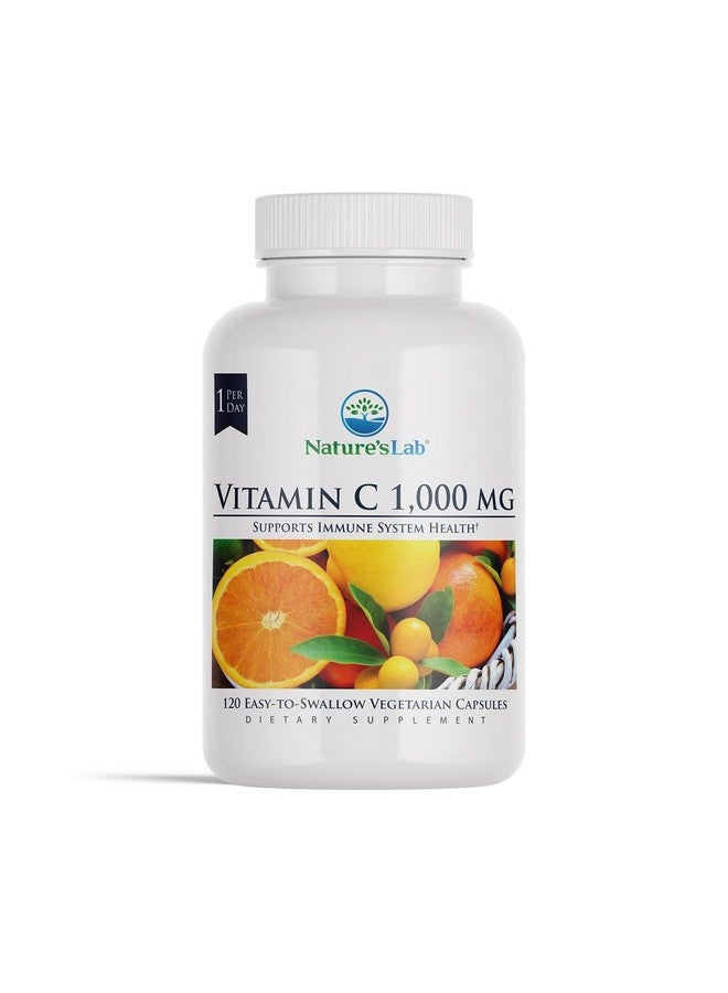 Nature's Lab فيتامين سي 1000 ملغ من ناتشرز لاب - يدعم صحة جهاز المناعة، 120 حبة (عبوة من 1) - Image 1
